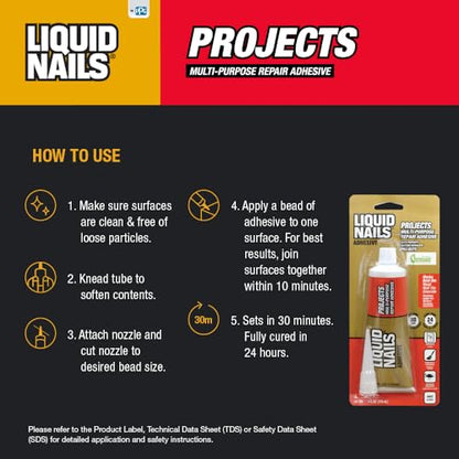 Liquid Nails LN-700 4-Ounce Small Projects and Repairs Adhesive - size: 4 Ounce
