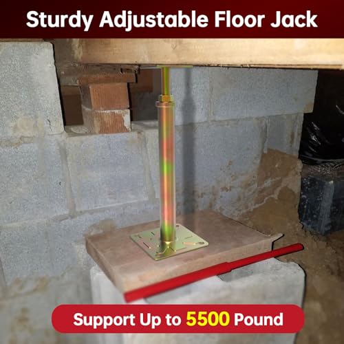 4 Pack House Jacks for Leveling Foundation Jacks for Leveling House Floor Jack Adjustable Floor Jack Telescoping Jack for Temporary Support Adjustable Range 11 inch - 16 inch