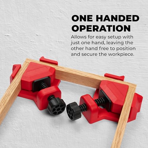 BUILDSOMETHING Quick Corner Clamps, Right Angle Clamp, 4 Pack