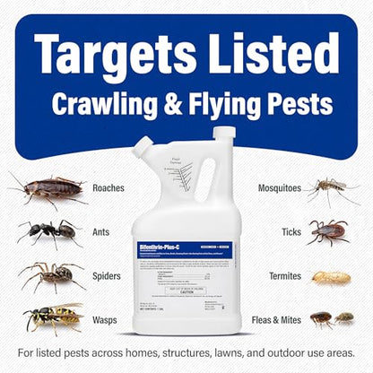 Bifenthrin-Plus-C Insecticide, 1 Gal Roach Killer Indoor - size: 1 gal