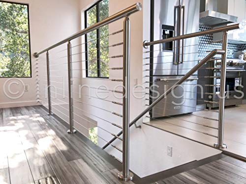Handrail Bracket Stainless Steel 316 Luminous Quasar (Satin Stainless Steel) - color: Satin Stainless Steel