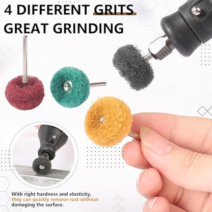 40PCS 1 Inch Abrasive Buffing Wheel for Dremel and Drill