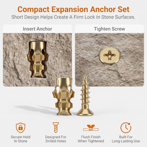 30 Pack 6×14mm Short Expansion Screw Set Door Hinge Thread Repair