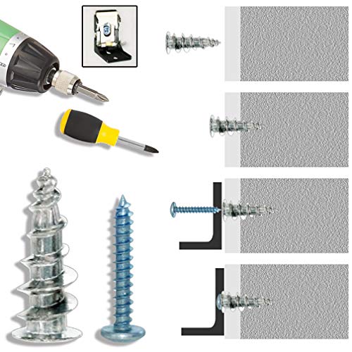 #8 Self Drilling Hollow Metal Stud Wall Anchors with Screw Kit for Drywall