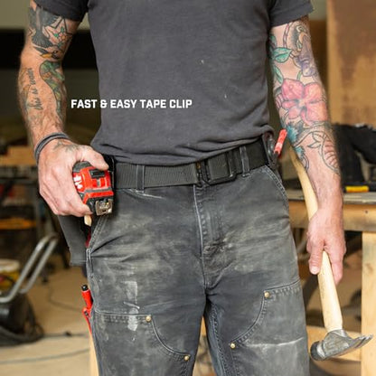 Holstery TapeMaster | Clip-On Tape Measure Holder - Low-Profile Measuring Tape Holster for Your Belt, Tool Bags, Pockets, or Pants - style: TapeMaster Pro