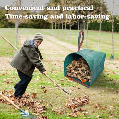 RISETEX 72 Gallon 4-Pack Collapsible Dustpan-Type Leaf Bags Yard Waste - style: 4 pack Yard Waste Bags