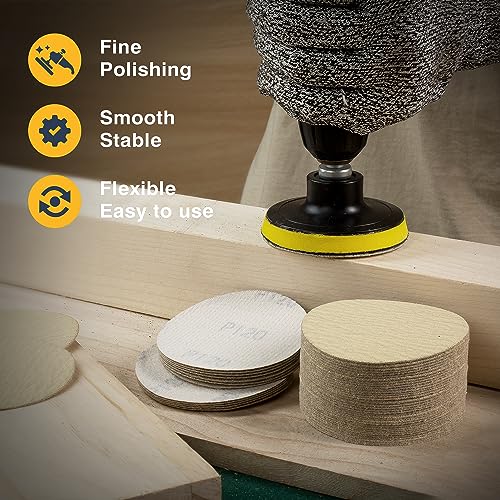 S SATC 50PCS 3 Inch Hook and Loop Sanding Disc 120 Grit Sanding Discs for Random Orbital Sander Aluminum Oxide Sandpaper Discs for Woodworking Automotive Metal - style: 120Grit 50 pack