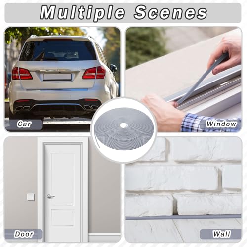 Frienda Backer Rod Foam Rubber Caulk Saver Concrete Expansion Joint Filler Weather Strip Seal for Gaps and Joints (Grey,1/8 Inch X 50 ft) - color: Gray, size: 1/8 Inch x 50 ft