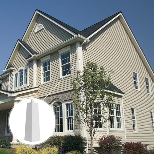 8 PCS Aluminum Siding Corners 8 inches,Outside Siding Corner Caps with Nails,Easy Installation for Wooden House,Mobile House