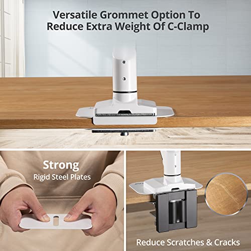 AVLT Adjustable Reinforcement Plate Bracket Mount - Fragile Tabletop White - color: White