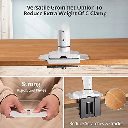 AVLT Adjustable Reinforcement Plate Bracket Mount - Fragile Tabletop White - color: White