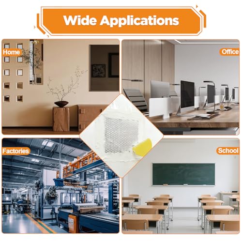 Romeda Drywall Patch Kit 11 Pack, 4/6/8 Inch Wall Patch with Extended Self Adhesive Mesh, Dry Wall Patch with Scraper and Sandpaper for Hole Repair
