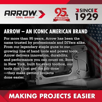 Arrow Cordless Staple Gun Kit with 3750 Pieces T50 Staples, T50DCD