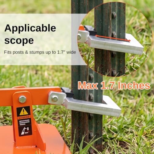 T-Post Puller, Foot-Operated Fence Post Remover, 1.7 in Jaw - size: 21inch