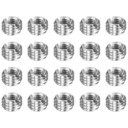 HARFINGTON 20pcs Thread Repair Inserts M8 x 1.25 Male to M5 x 0.8 Female Thread 5mm Long Stainless Steel Reducing Nuts Metric Self Tapping Sleeves Threaded Reducer Industrial Fasteners - size: M8 x 1.25 Male to M5 x 0.8 Female x 5mm