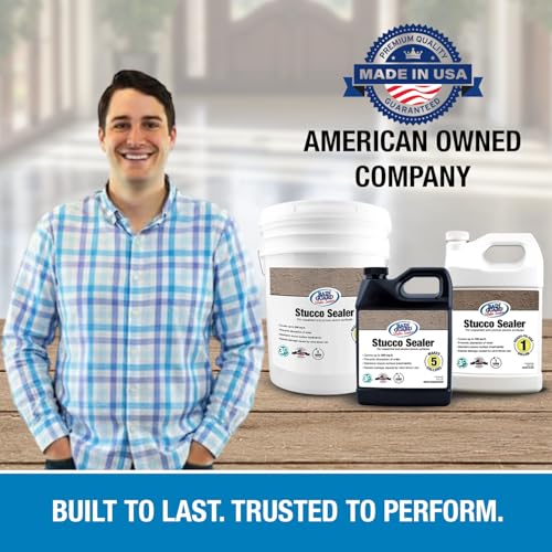 Rain Guard Water Sealers - Stucco Sealer - Penetrating Water Repellent Protection For All Porous Stucco Surfaces - Water-Based Silane/Siloxane Sealant - Clear Natural Finish - Concentrate Makes 1 Gal - style: 32 fl oz (makes 1 Gallon)
