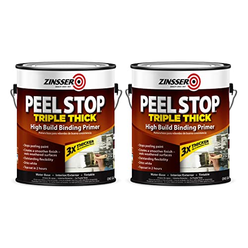 Zinsser 260924-2PK Peel Stop Triple Thick Binding Primer, Gallon, Clear, 2 Pack - size: 128 Fl Oz (Pack of 2)