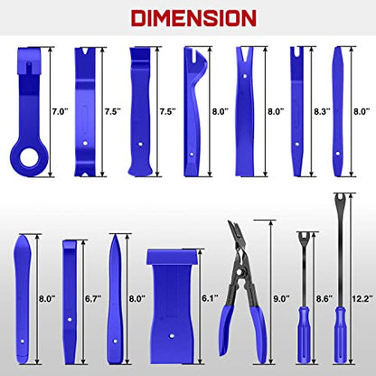 Nilight 19Pcs Auto Trim Removal Tool Set - color: Blue, size: 19Pcs