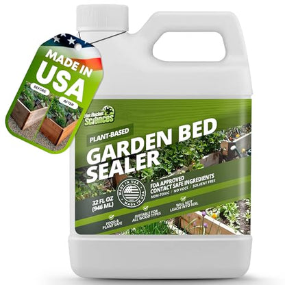 Raised Garden Bed Sealer, Non-Toxic, Plant-Based Formula, 32oz - size: 1 Quart (32 oz)
