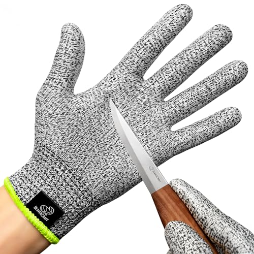 BeaverCraft Wood Carving Gloves CRG - Cutting Cut Resistant Gloves Level 5 for Whittling, Woodworking, Food Prep - color: Small
