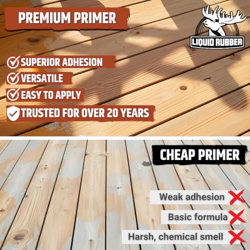 Liquid Rubber Multipurpose Primer for Concrete, Wood, Metal, 1 Quart - size: 32 Fl Oz (Pack of 1)