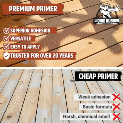 Liquid Rubber Multipurpose Primer for Concrete, Wood, Metal, 1 Quart - size: 32 Fl Oz (Pack of 1)