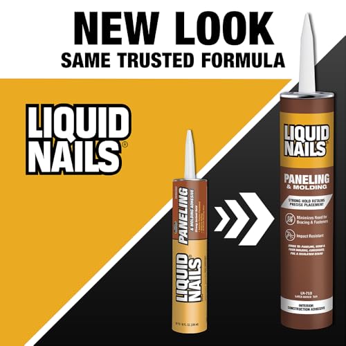 Liquid Nails 10 oz Paneling & Molding Construction Adhesive - size: 10 Ounce, style: Paneling & Molding