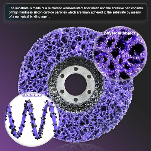 6-Pack Paint Stripper Discs for Angle Grinder 4-1/2 Inch Rust Removal Metal Grinding Quick Stripping Wheel Replacement - style: 4-1/2 in - 6 pk