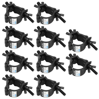 GBGS 10 Pack Black OD 2"Truss Clamps for DJ,Stage Light,Max Load 220lbs