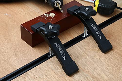 Aluminum T-Track Hold Down Clamps,6-3/8"L x 1-1/4" Width 4 PK - style: Hold Down Clamps 4pk