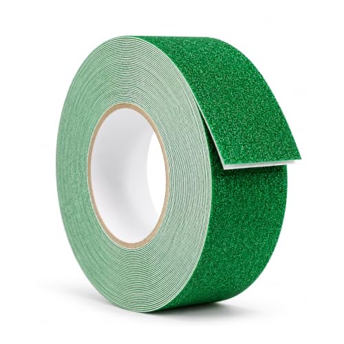 WOD Heavy Duty Anti Slip Tape Green - 2 inch x 30 ft. Non Skid Treads Weather Proof Indoor/Outdoor Traction Tape for No Slip Stairs ASTC32 - color: Green, size: 2 Inch (50mm)