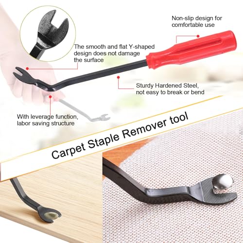 3Pcs Heavy Duty Staple Remover, Upholstery Staple Puller Tool