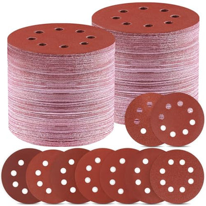 150 PCS 5 Inch Sanding Discs, 9 Grits Premium Orbital Sander Pads