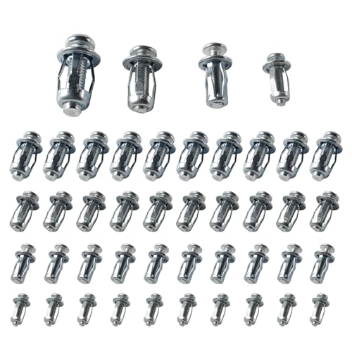 Molly Bolts Hollow Wall Anchors, Screws Assortment Kit, 40 Pcs
