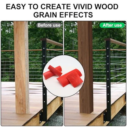 Wood Graining Tool Wood Grain Paint Tool 4 Pieces
