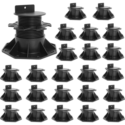 24Pack Adjustable Deck Support Pedestal, 2-3/8" to 5-1/2" Height - size: 2-3/8" to 5-1/2"