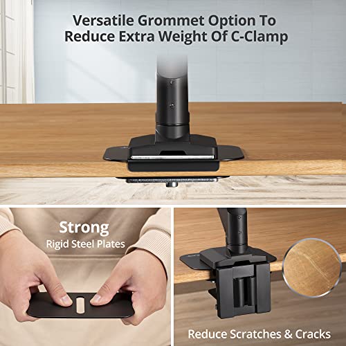 AVLT Adjustable Reinforcement Plate Bracket Mount - Fragile Tabletop Black - color: Black