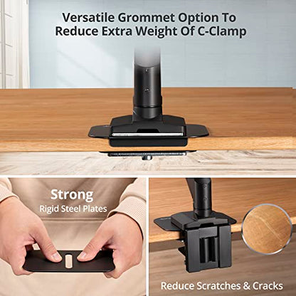 AVLT Adjustable Reinforcement Plate Bracket Mount - Fragile Tabletop Black - color: Black