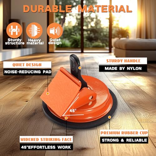 REXBETI Floor Gap Fixer Tool, Plank Gap Repair Kit, Heavy Duty Suction Cup - size: 1