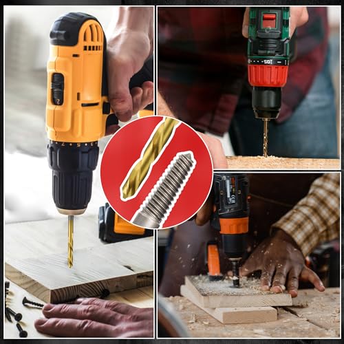 35Pcs Screw Bolt Extractor Set Left Hand Drill Bit with Hex Adapter - size: 35Pcs