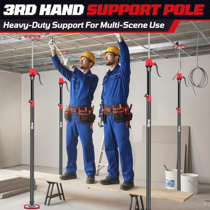 XINQIAO Cabinet Jacks for Installing Cabinets, Heavy Duty Third Hand Tools Adjustable Support Pole from 49.2 in to 114.2 in, 2 PCS - size: 49.2"-114.2" 2PC