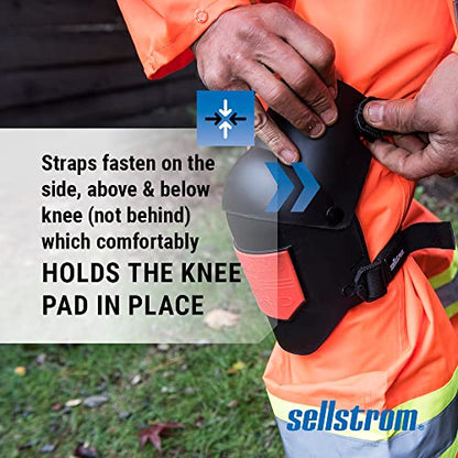 Sellstrom Ultra Flex Hybrid KneePro Knee Pads with Built-In Gel Pads - for Construction, Gardening, Roofing, Work, Flooring - Pro Protection & Comfort for Men & Women