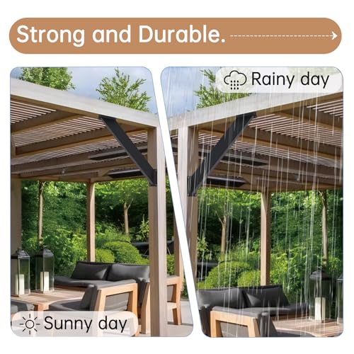 12 Pcs 45 Degree Angle Support Bracket for Pergola - size: 12