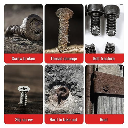15PCS Stripped Screw Extractor Set Left Hand Drill Bit Set - size: Upgarded Kit-15PCS