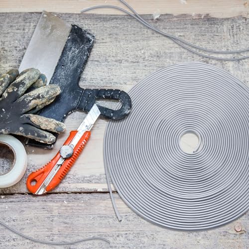 Frienda Backer Rod Foam Rubber Caulk Saver Concrete Expansion Joint Filler Weather Strip Seal for Gaps and Joints (Grey,1/8 Inch X 50 ft) - color: Gray, size: 1/8 Inch x 50 ft