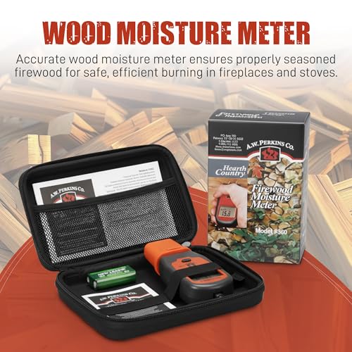 Woodeze Digital Wood Moisture Meter for Firewood, Humidity Tester