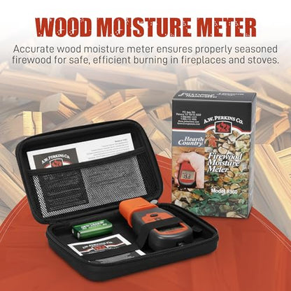 Woodeze Digital Wood Moisture Meter for Firewood, Humidity Tester