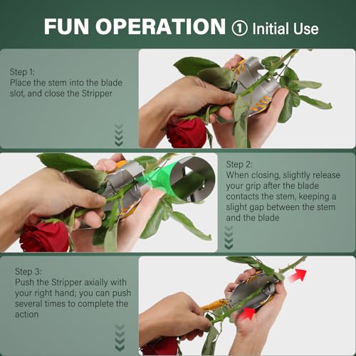 Rose Thorn Stripper Tool, Handheld Thorn Remover & Stem Cleaner