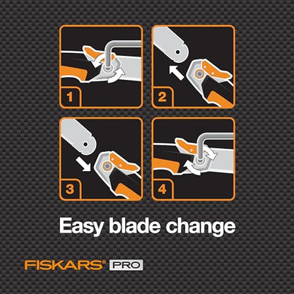 Fiskars Pro PowerTooth Compact Folding Detail Hand Pull Saw, 6" Blade - style: Folding Pull Saw