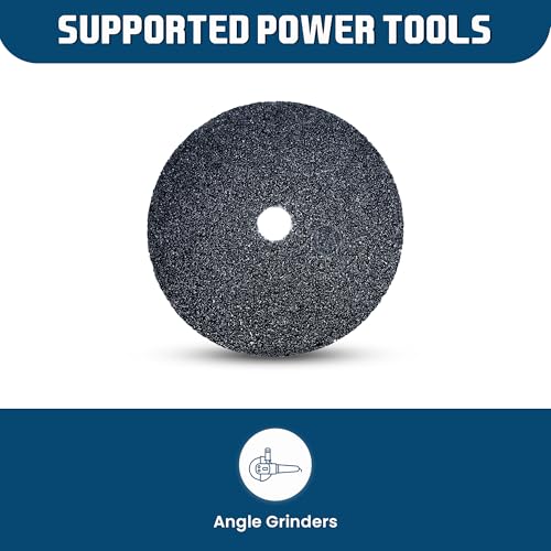 Benchmark Abrasives 7 Inch Sanding Discs Silicon Carbide Resin Fiber Grinding Disc for Grinding, Stripping on Wood, Fiberglass, Metal, 7” Arbor Angle Grinder Sanding Disc, 25 Pack - 16 Grit - style: 16 Grit